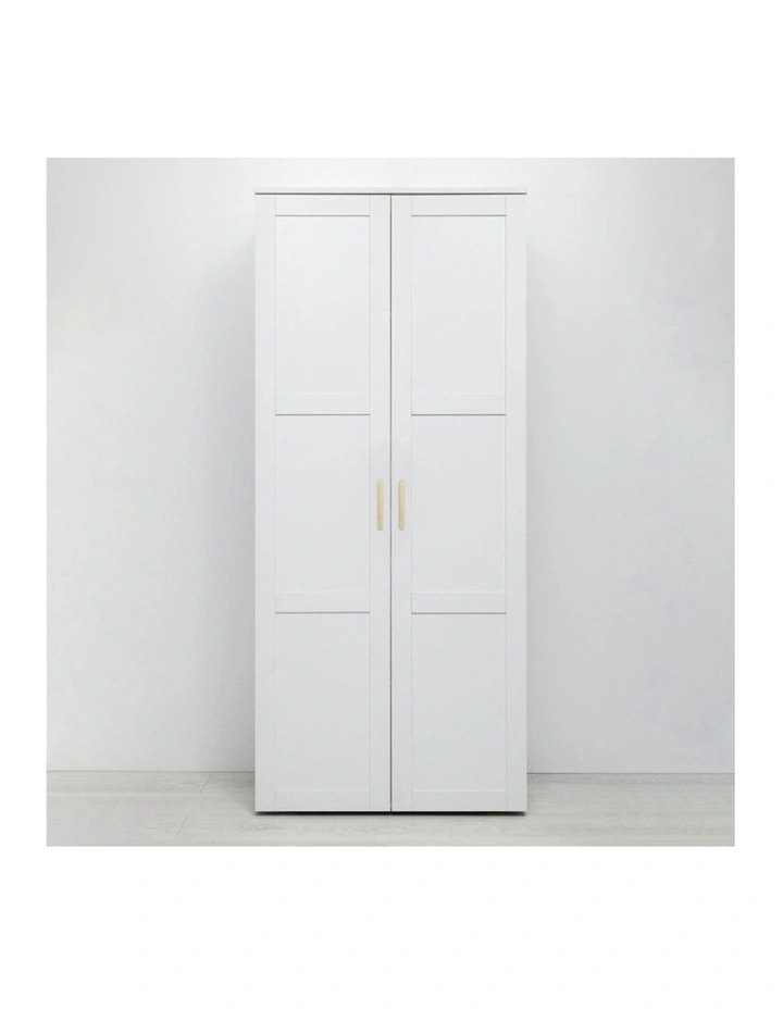 Stockholm White Hamptons Storage Cupboard in White image 2