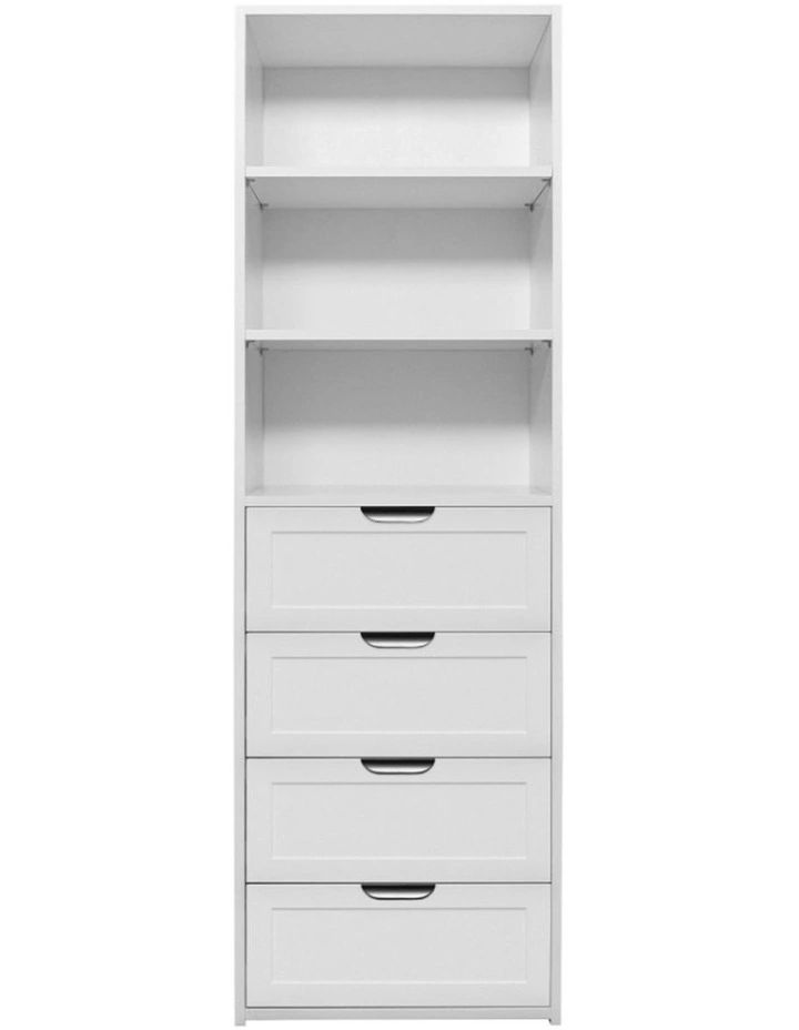 Geneva Built Wardrobe in White image 1