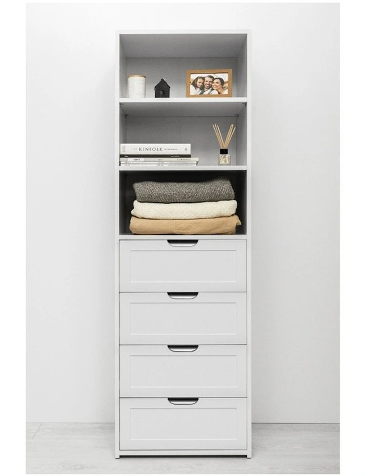 Geneva Built Wardrobe in White image 2