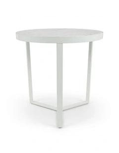 Lume Decorative Furniture Side Table White/White Marble 60x50x50cm