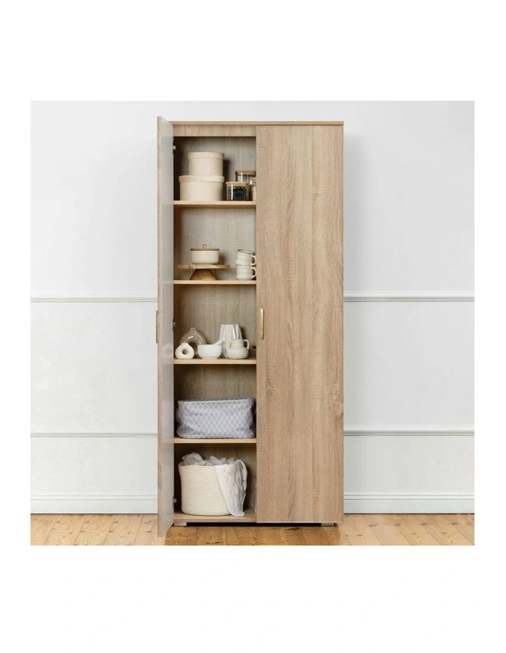 Stockholm Slim Storage Cupboard in Natural Oak image 4