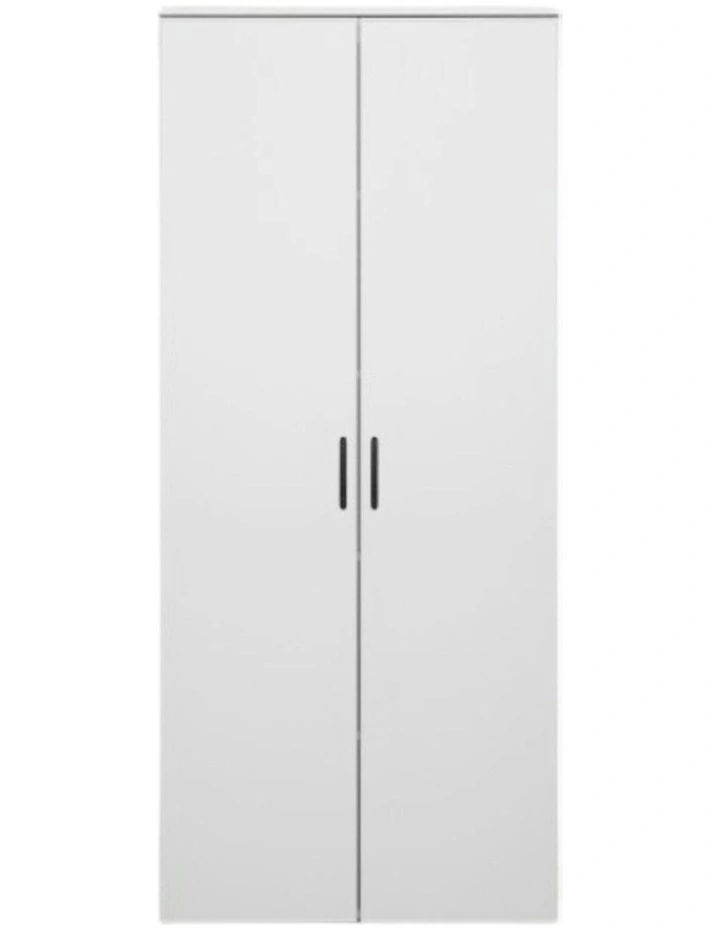 Stockholm Slim Storage Cupboard Scandi in WHite image 1
