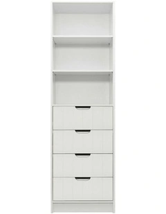 Malmo Vj Panel Walk Wardrobe in White
