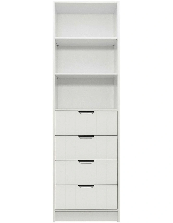 Malmo Vj Panel Walk Wardrobe in White image 1