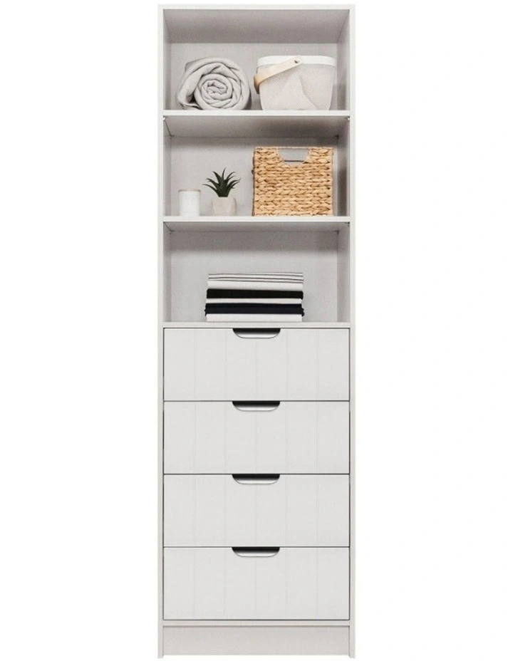 Malmo Vj Panel Walk Wardrobe in White image 2