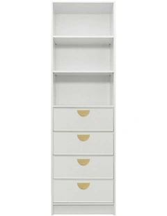 Malmo Slim Panel Walk Wardrobe in White