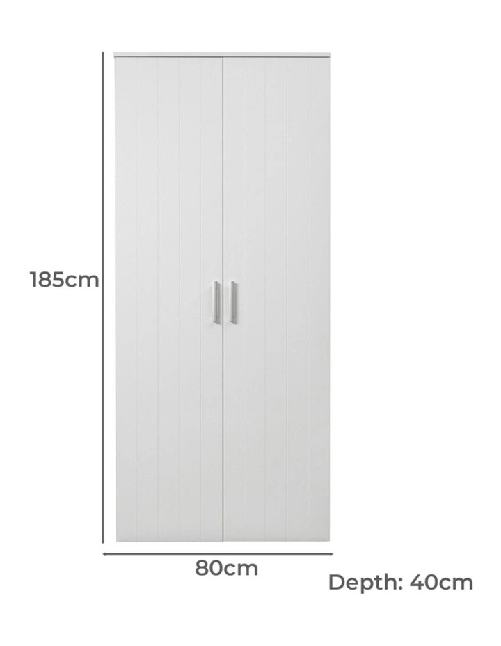 Stockholm Multi-Purpose Vj Panel Cupboard in White image 5