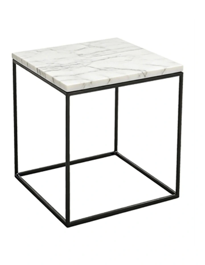 Silva Decorative Furniture Side Table White/White Marble 60x50x50cm image 1