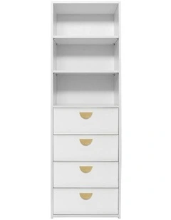 Geneva Built Wardrobe in White