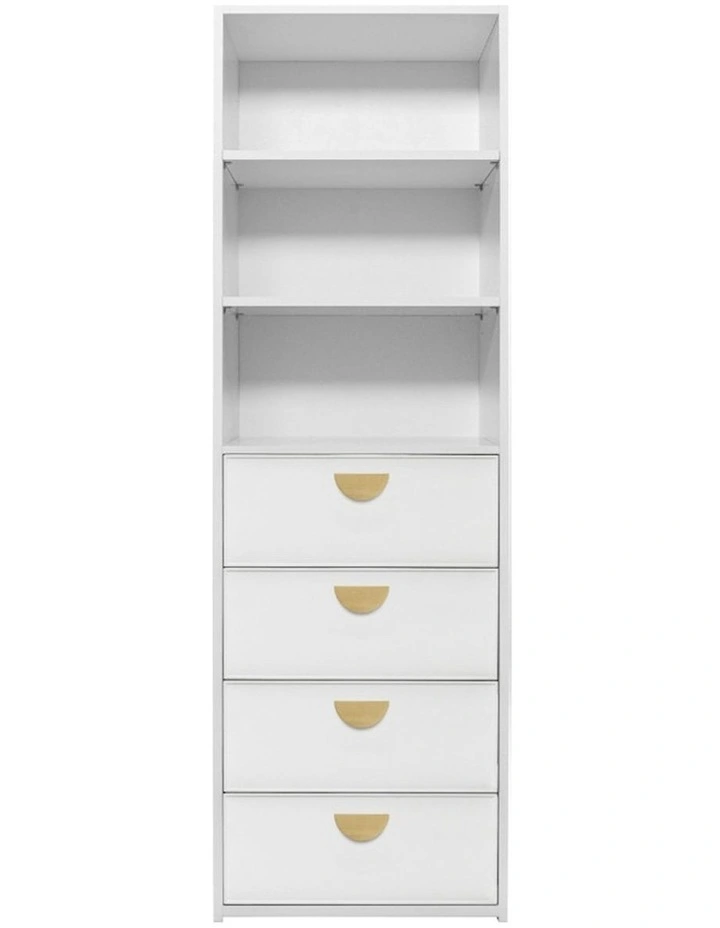 Geneva Built Wardrobe in White image 1