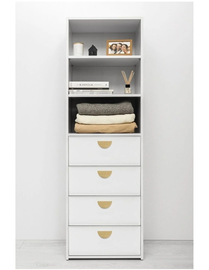 Geneva Built Wardrobe in White image 2