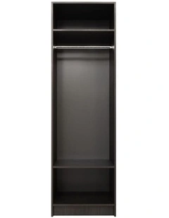 Malmo 2 Shelf Hanging Module Walk Wardrobe in Black