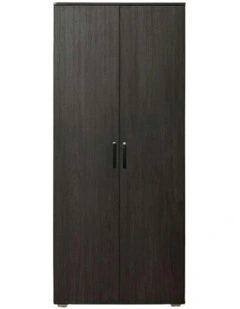 Stockholm Nordic Ash Storage Cupboard Black Oval Handle