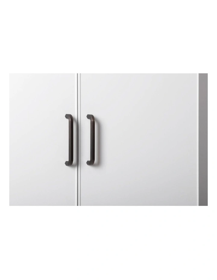 Stockholm Multipurpose Slim Shaker Cupboard Black Hex Handle image 3