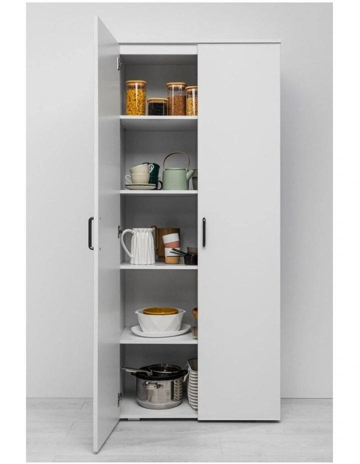 Stockholm Multipurpose Slim Shaker Cupboard Black Hex Handle image 4