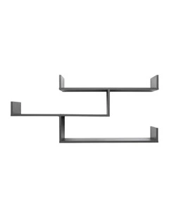 Zurich Multi Level Decorative Display Shelf Kit Graphite