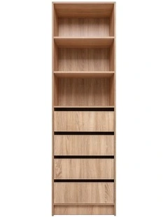 Malmo Slim Shaker Furniture Walk In Wardrobe Natural Oak