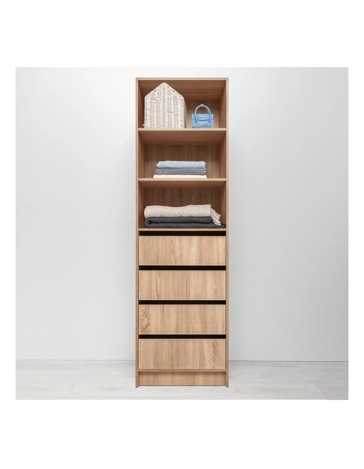 Malmo Slim Shaker Furniture Walk In Wardrobe Natural Oak image 3