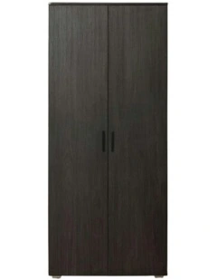 Stockholm Nordic Ash Storage Cupboard Scandi Black Handle