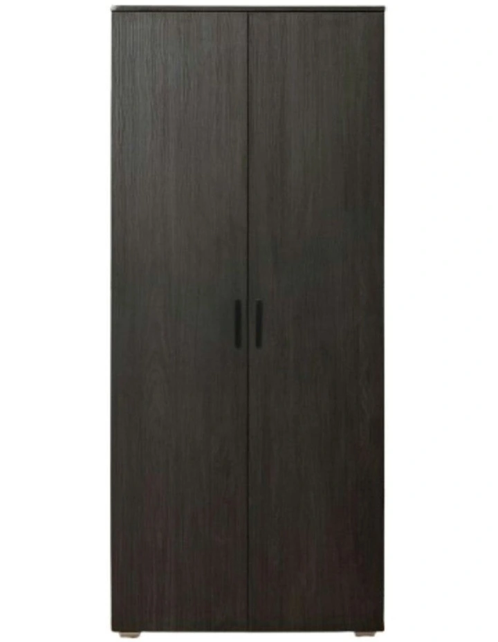 Stockholm Nordic Ash Storage Cupboard Scandi Black Handle image 1