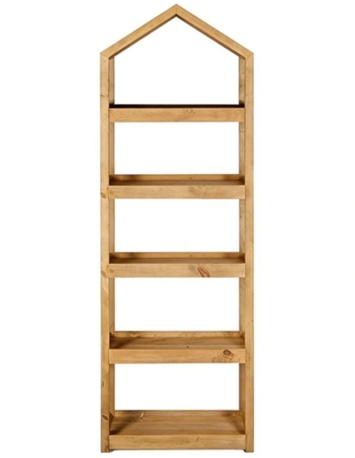 Oris House Silhouette Decorative Display Shelf 169x45x32cm in Natural Oak image 1