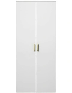 Stockholm Gold Hex Handle Multipurpose Slim Shaker Cupboard in White