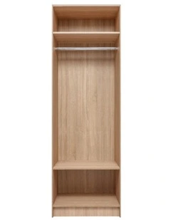 Malmo 2 Shelf Hanging Module Walk In Wardrobe in Natural Oak