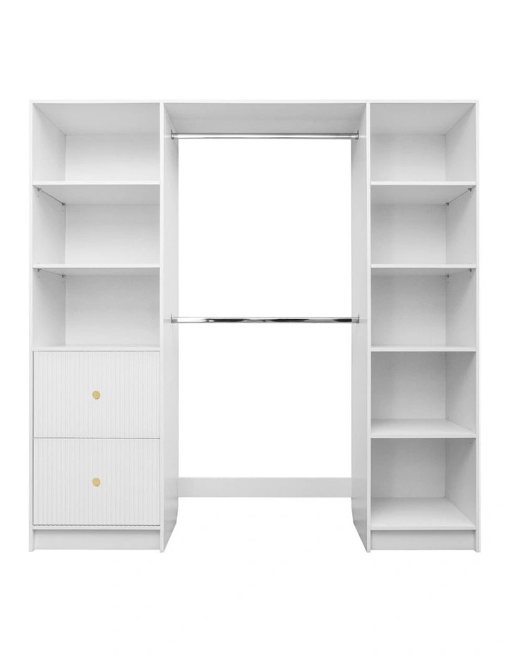 Basel Walk In Wardrobe Kit in White image 1