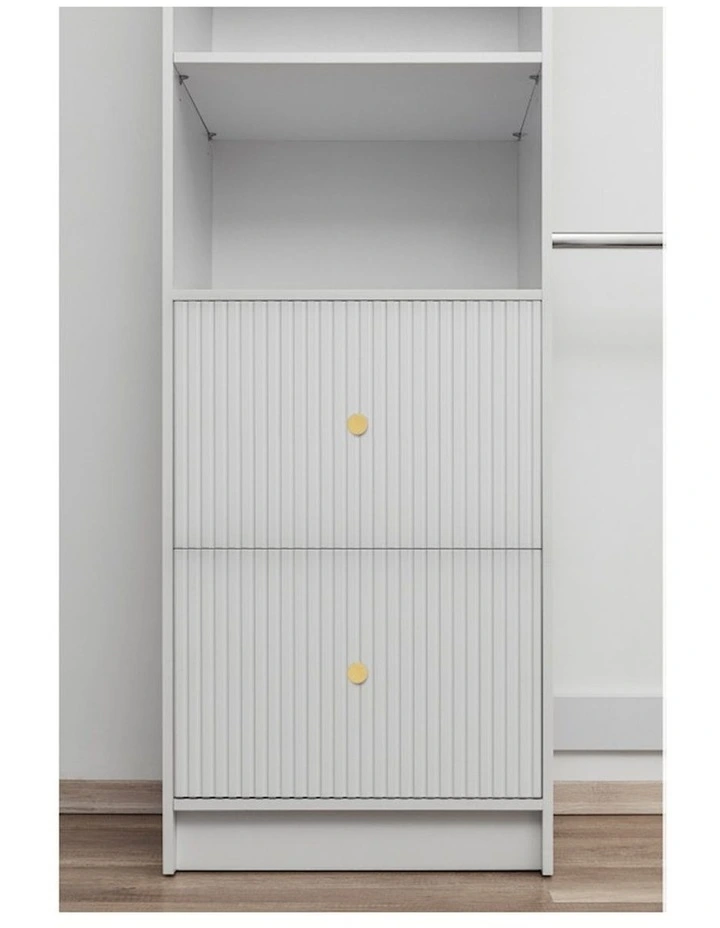 Basel Walk In Wardrobe Kit in White image 3
