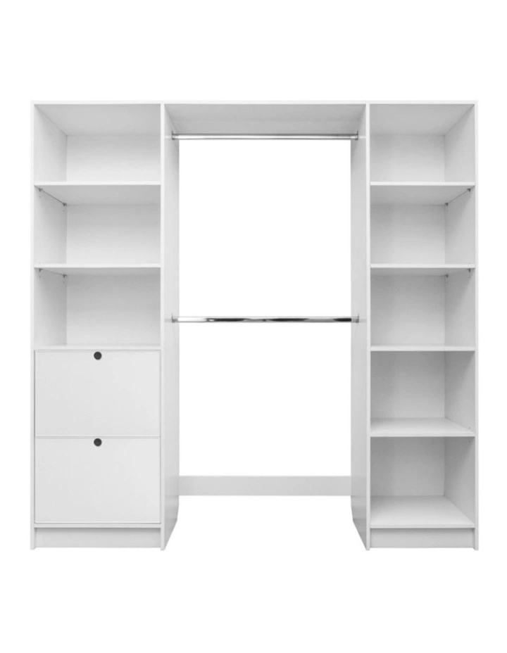 Basel Walk In Wardrobe Kit in White image 1