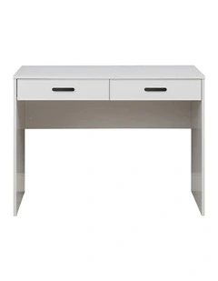 Odessa Slim Front Furniture Desk in White