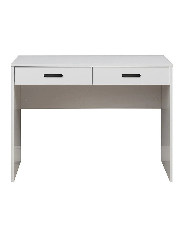 Odessa Slim Front Furniture Desk in White image 1