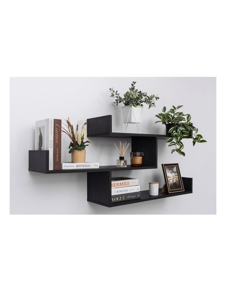 Zurich Multi Level Decorative Display Shelf Kit Nordic Ash image 3