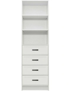 Malmo Hamptons Walk In Wardrobe in White