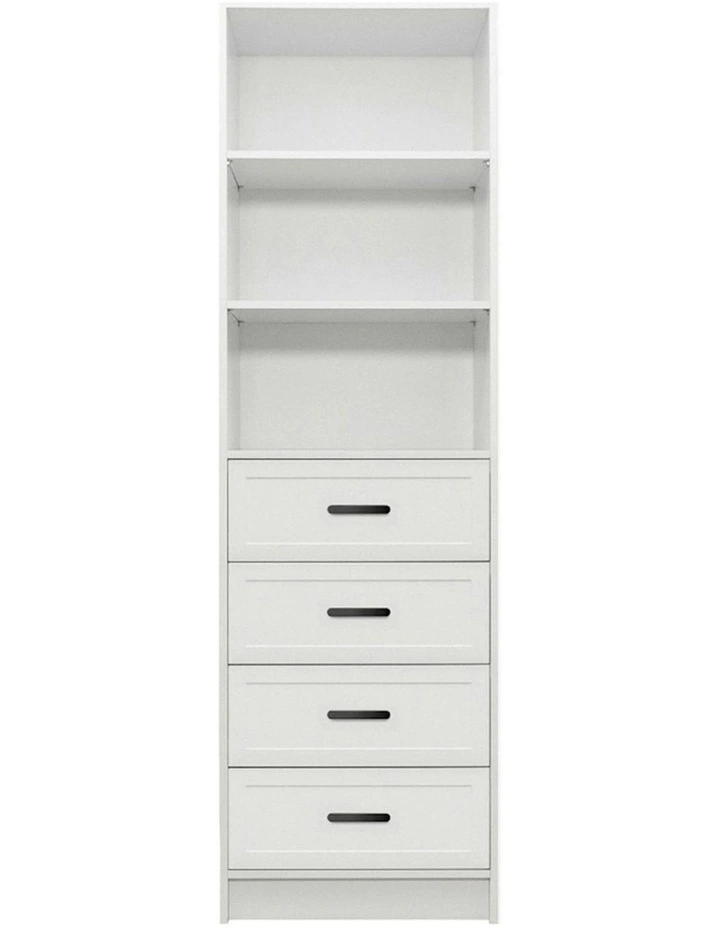 Malmo Hamptons Walk In Wardrobe in White image 1