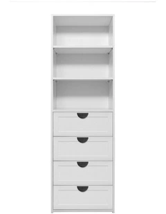 Geneva Hampton Panel Built In Wardrobe in White