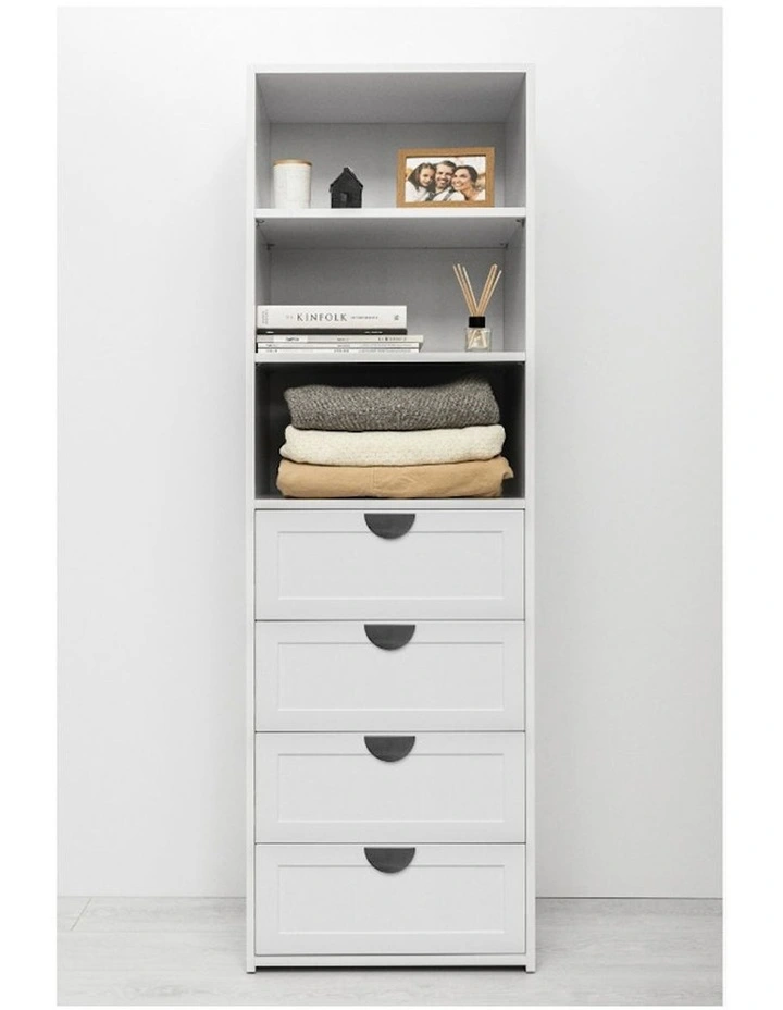 Geneva Hampton Panel Built In Wardrobe in White image 2