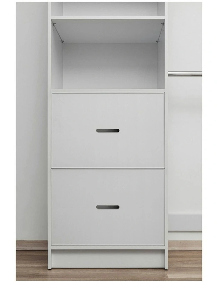 Basel Walk In Wardrobe Kit in White image 3
