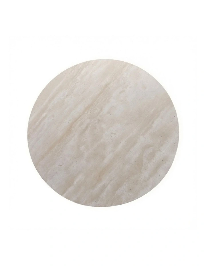 Lyra Decorative Furniture Coffee Table Natural Oak Travertine 85x85x40cm image 6