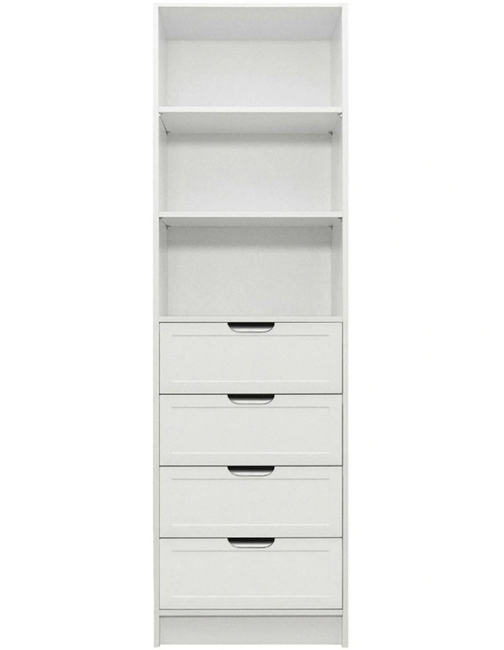 Malmo Hamptons Walk In Wardrobe in White image 1