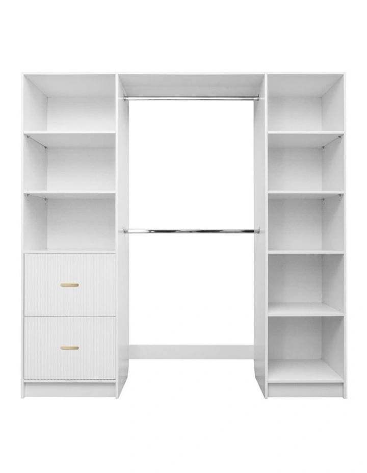 Basel Walk In Wardrobe Kit in White image 1
