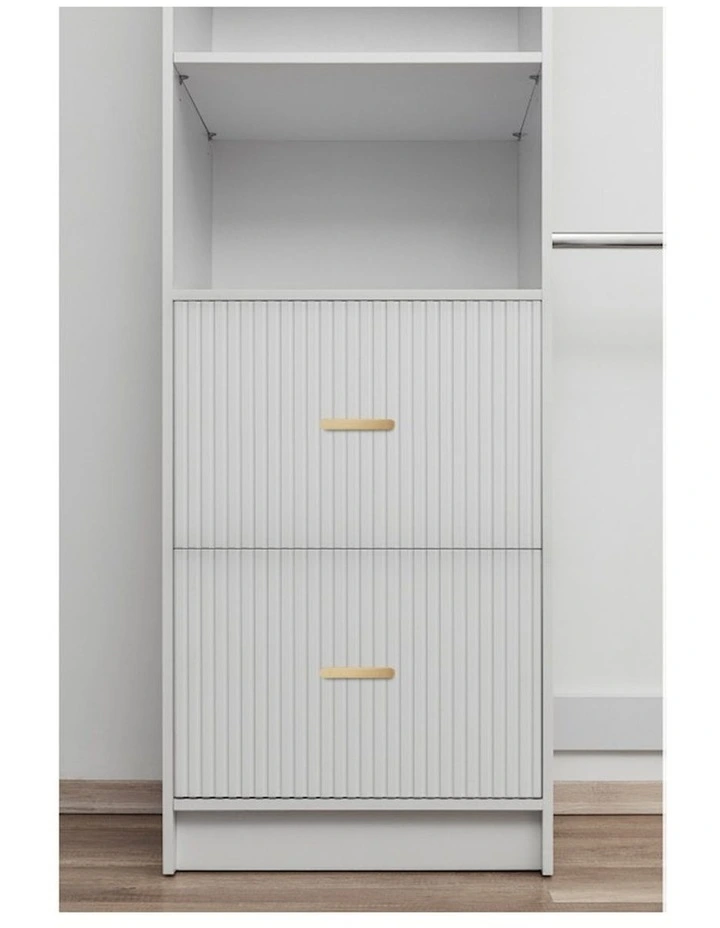 Basel Walk In Wardrobe Kit in White image 3