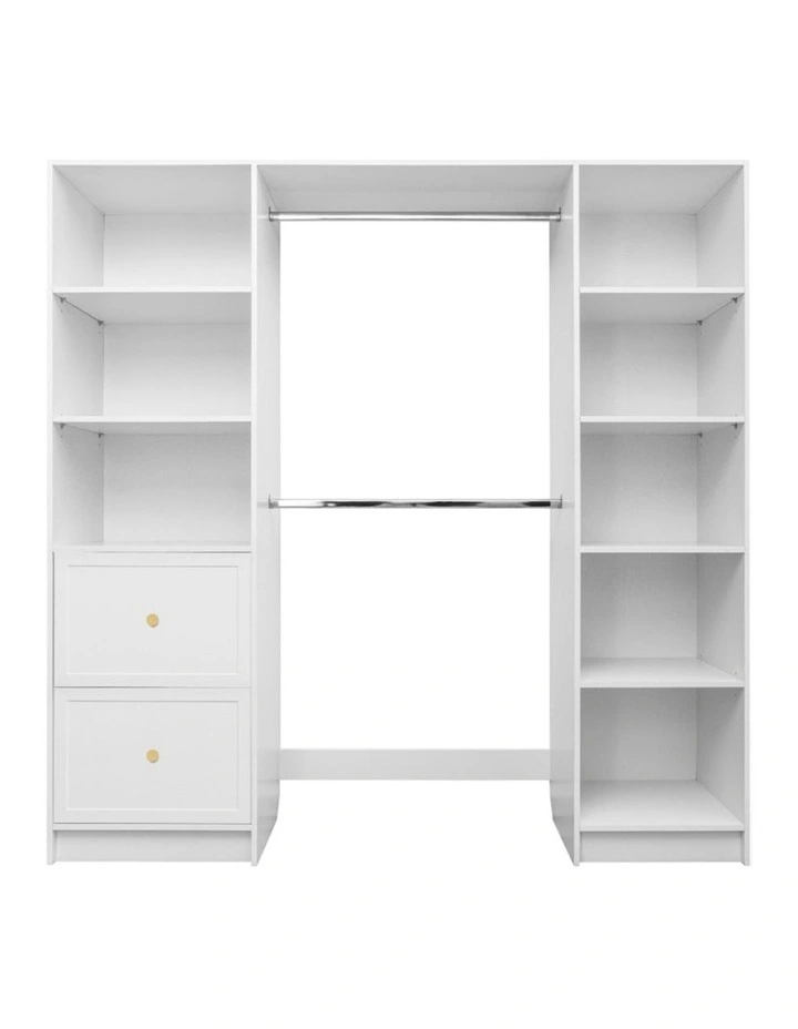 Basel Walk In Wardrobe Kit in White image 1