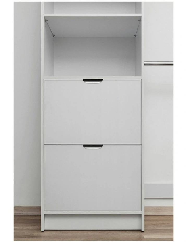 Basel Walk In Wardrobe Kit in White image 3