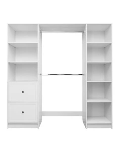 Basel Walk In Wardrobe Kit in White