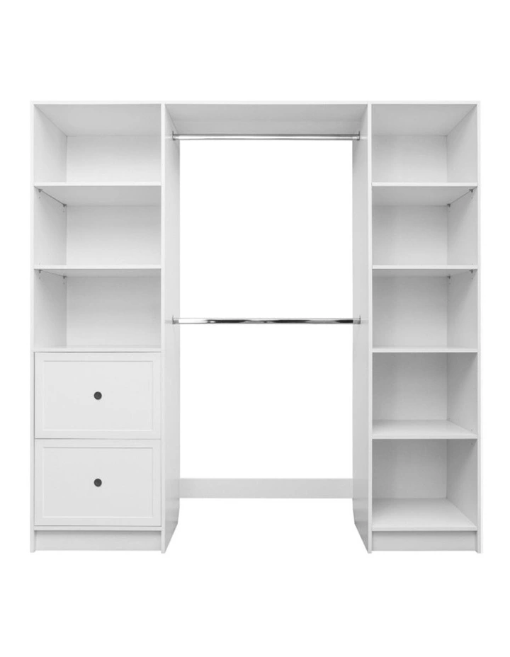 Basel Walk In Wardrobe Kit in White image 3