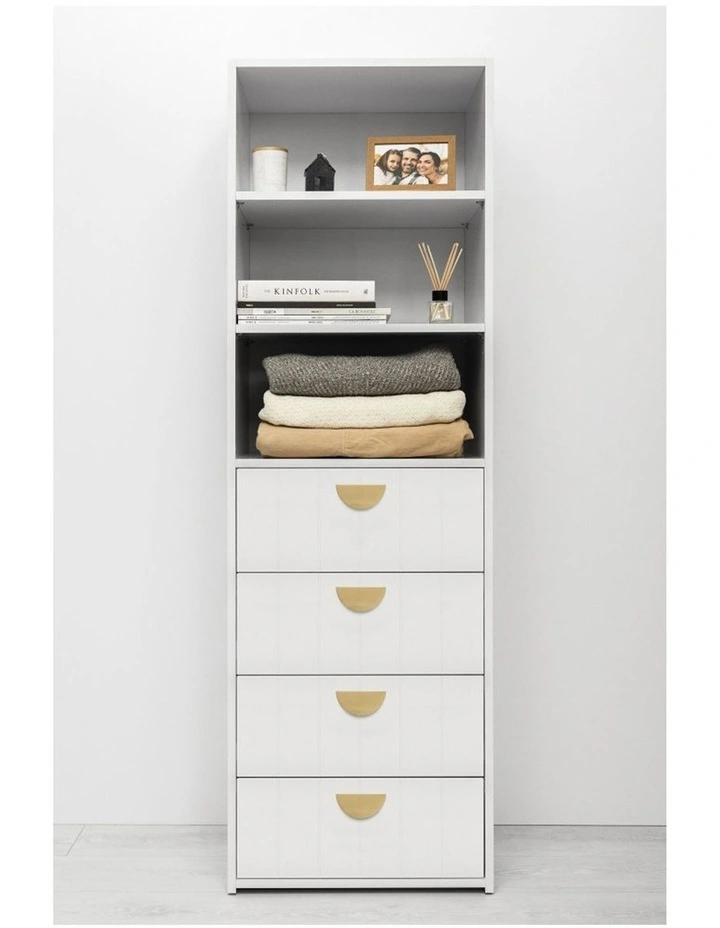 Geneva Built In Wardrobe in White image 2
