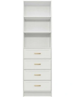 Malmo Hamptons Walk In Wardrobe in White