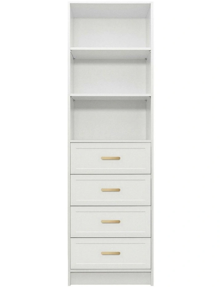 Malmo Hamptons Walk In Wardrobe in White image 1