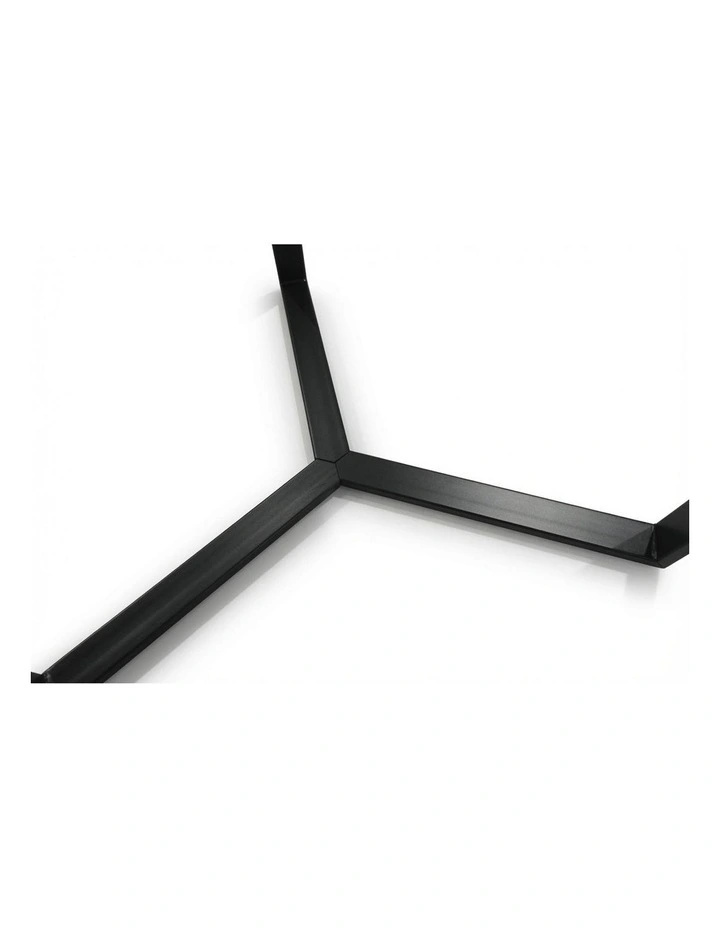 Lume Decorative Furniture Side Table Black/White Marble 60x50x50cm image 6